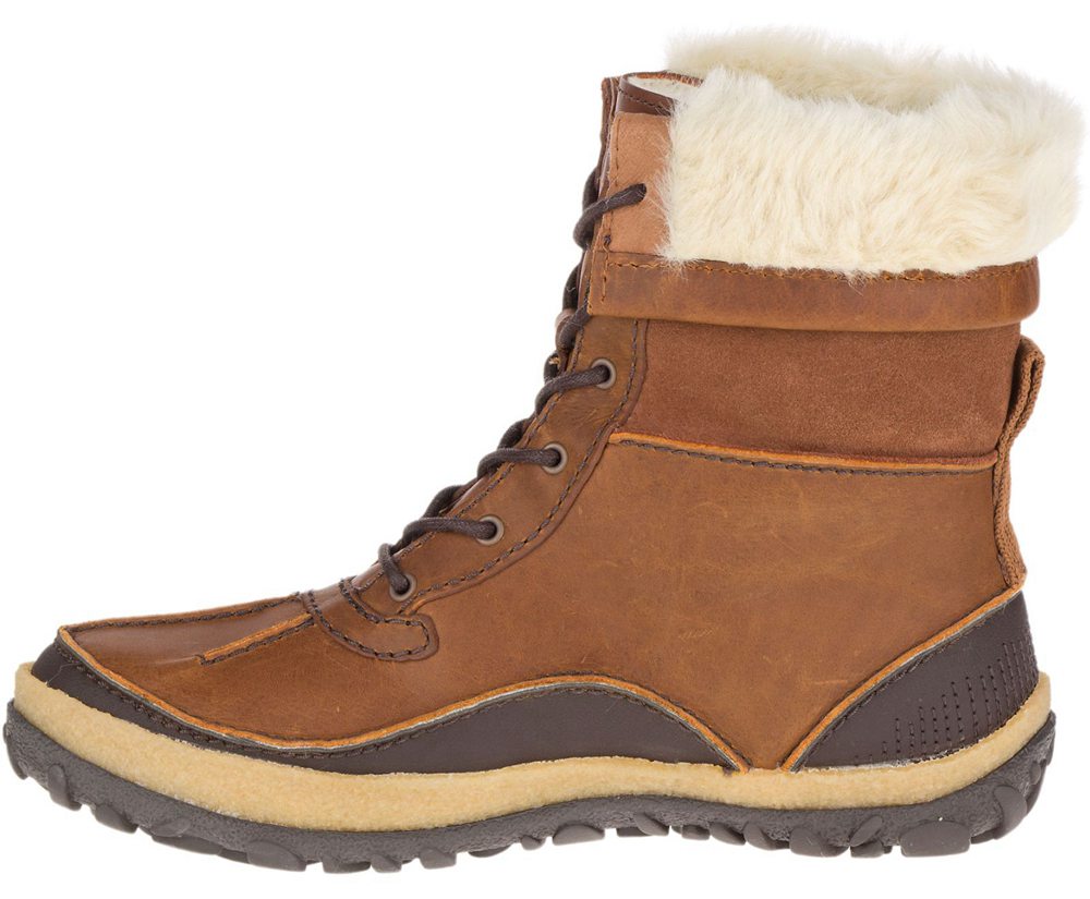 Merrell Boots Brown - Tremblant Mid Polar Waterproof - Womens 43NPTEDXA